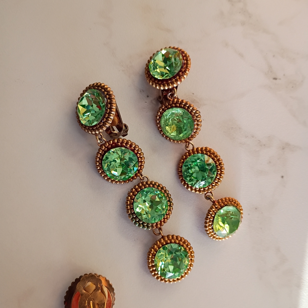 Vintage Rhinestone Earrings